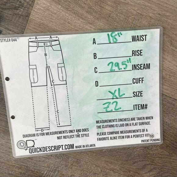 SOHO NY&CO Size XL Pants Blue Waist Tie Tapered Linen Blend NEW NWT - Picture 7 of 7